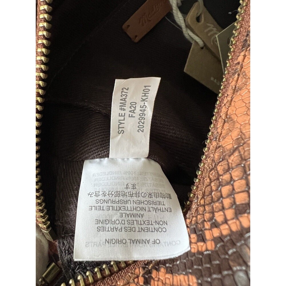 MADEWELL Transport Camera Bag Coloblock Snake: Rusted Tin Multi - Picture 10 of 10